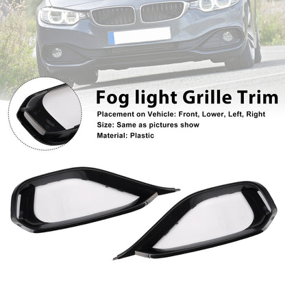 Left & Right Fog Light Bezel Grille Front Bumper Trim Fits BMW 428i F32 F33 F36