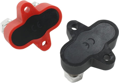 Battery Terminal Block Positive Negative M8 Dual Studs Junction for RV Car Boat