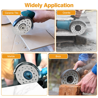 6PCS 4" Rock Slab Grinding Disc Diamond Tile Cutting Saw Blade for Angle Grinder