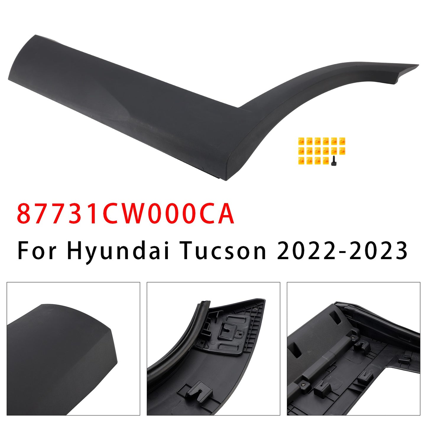 Rear Left Side Door Lower Molding 87731CW000CA For Hyundai Tucson 2022-2023*