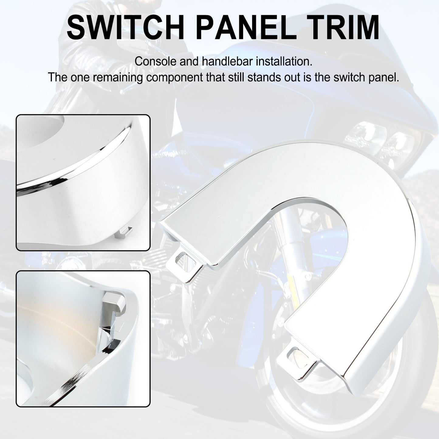 Aluminum Ignition Switch Panel Trim For Touring Road Glide Special 15-2022 CHR