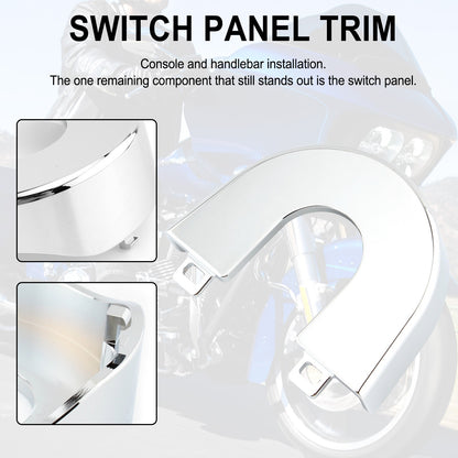 Aluminum Ignition Switch Panel Trim For Touring Road Glide Special 15-2022 CHR