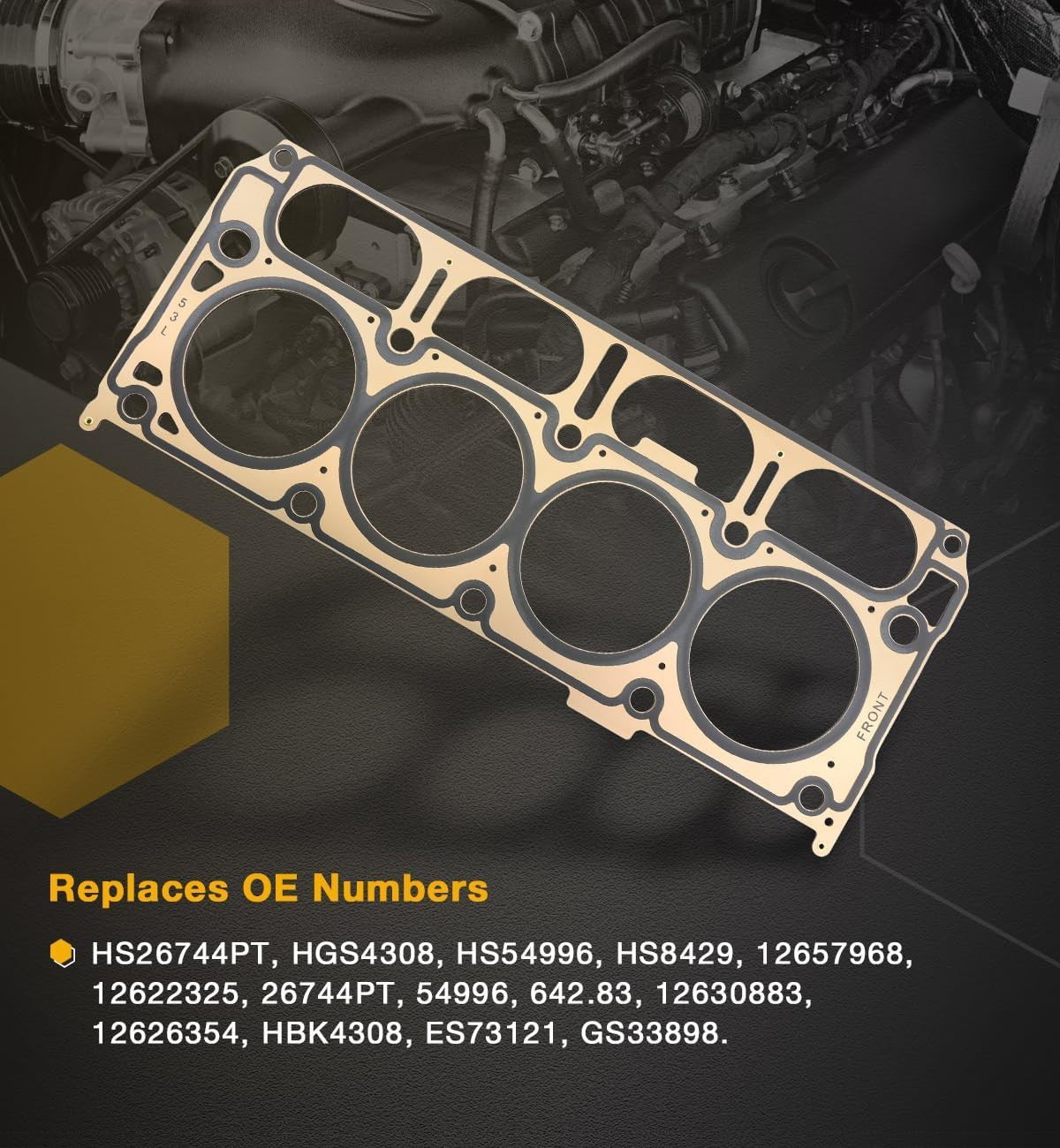 Head Gasket 5.3L w/ Cylinder Head Bolt Kit For Chevy Silverado GMC Sierra Yukon
