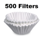 Solid Spare 13" x 5" Filter for 20100.0000 Bunn Tea Brewer Filter 500 Case