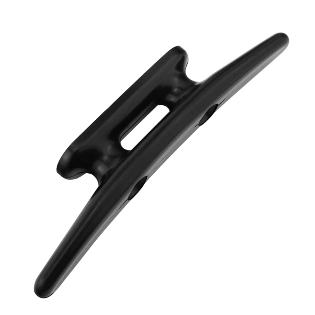 Universal 152mm 6'' Boat Cleat Rope Cleat Boat Dock Cleats Black Pack of 5