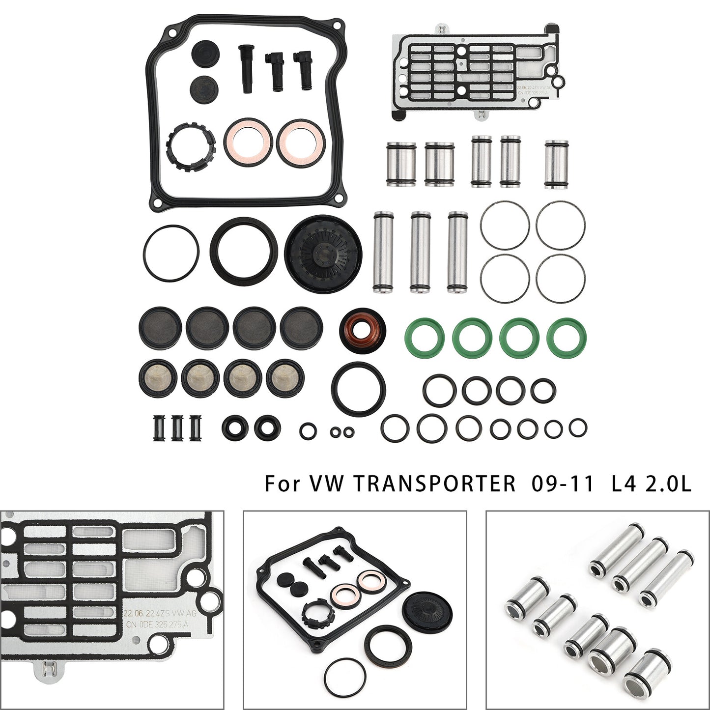 DQ500 0BH 0BT Transmission Overhaul Seals Pistons Gasket Kit For VW AUDI…