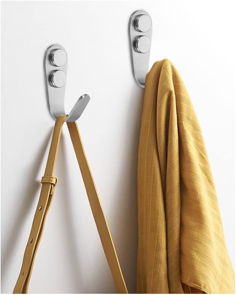 10PCs Hanging Metal Single Hook Clothes Hat Coat Robe Wall Door Hangers Hooks US
