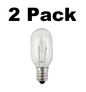 Solid Spare Lighted Incandescent Mirror Replacement Bulb for Conair 20 Watt 2 BULBS