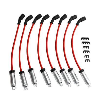 8x Ignition Coil+Spark Plug + Wire UF414 For GMC Silverado 1500 Tahoe 5.3L
