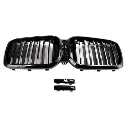 Gloss Black Front Kidney Grill Grille Fit For BMW X3 X4 G01 G02 2022-2025 2024