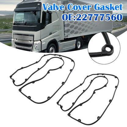 Set of 2 Valve Cover Gaskets 22777560 Fit for Volvo D13 Truck！