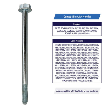 Carburetor Flange Bolt for Honda Lawn Equipment & Engines 90003-ZM0-010 (2 Pack)