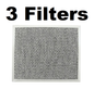 Solid Spare Range Hood Grease Filter Aluminum Mesh for Broan 97006931 BP29 3 Pack