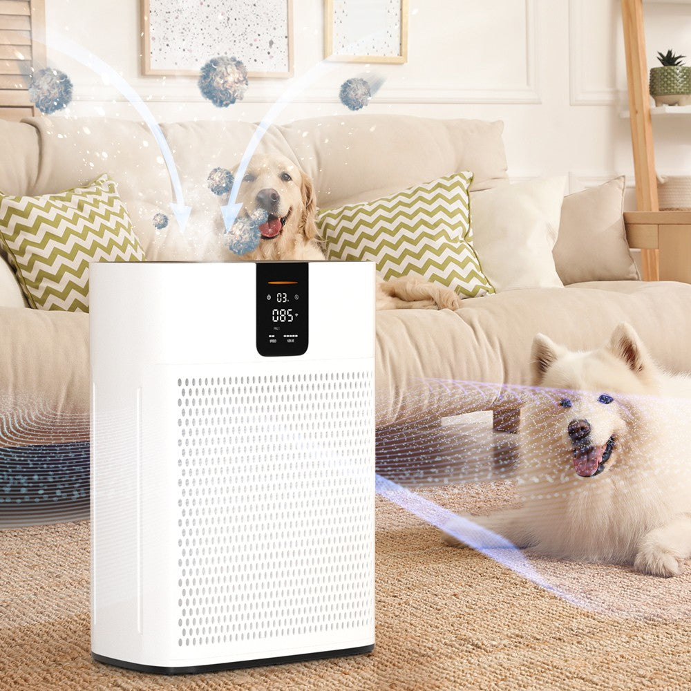 Air Purifier for Home Bedroom Office Large Room Up to 2400 Ft² Dust W/ 2 Filters
