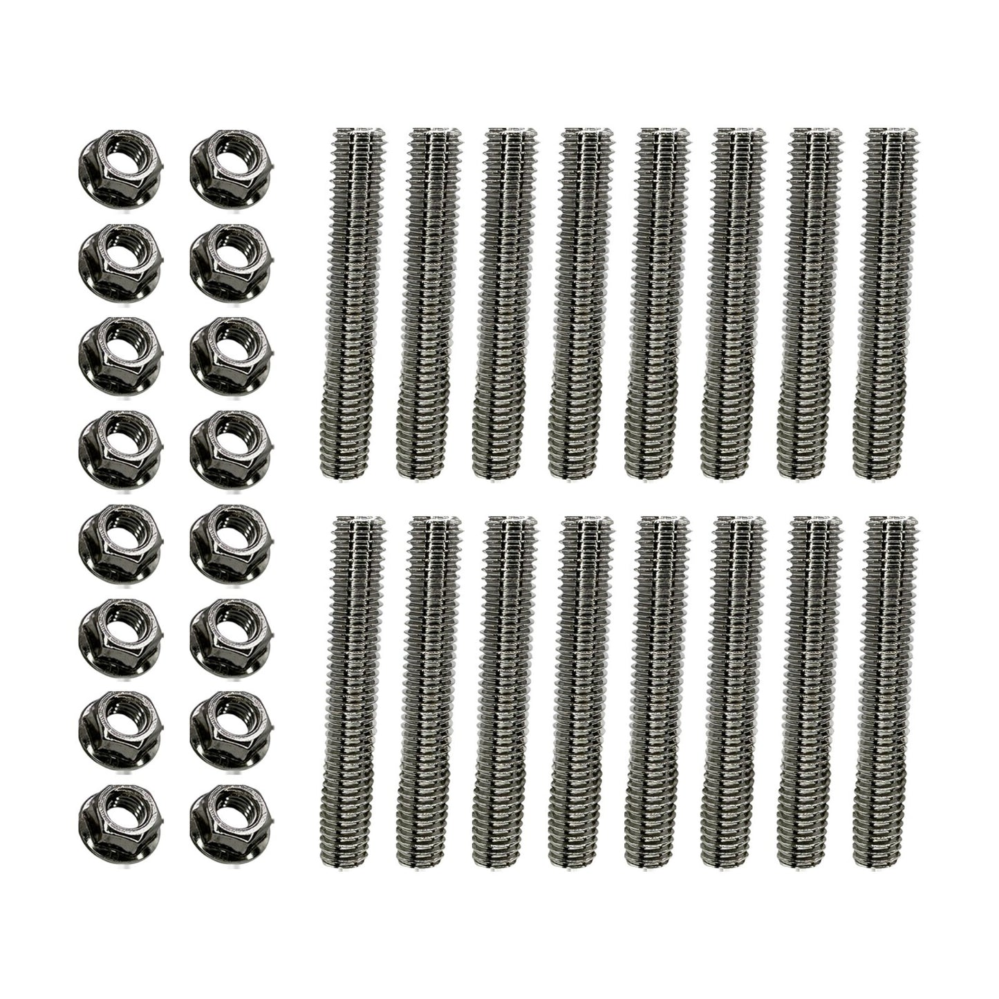 Stainless Exhaust Manifold Stud Kit for Ford 4.6L, 5.4L V8 - One Side, 8 pcs