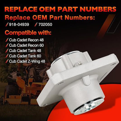918-04939 Mower Deck Spindle For Cub Cadet Recon 48 60 Tank 48 60 Z-Wing 48 Deck