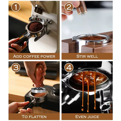 51mm Coffee Tamper Calibrated Espresso Tamper With Spring Loaded NEW