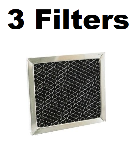 Solid Spare Filters for Broan BPSF30 99010308 QS WS Carbon Filter Hood Range 30" - 3 Pack