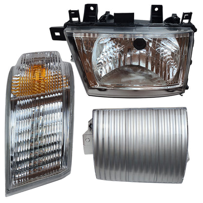 Headlight & Corner Reflector & Turn Signal Lamp For Mitsubishi Fuso FE 12-20 RH