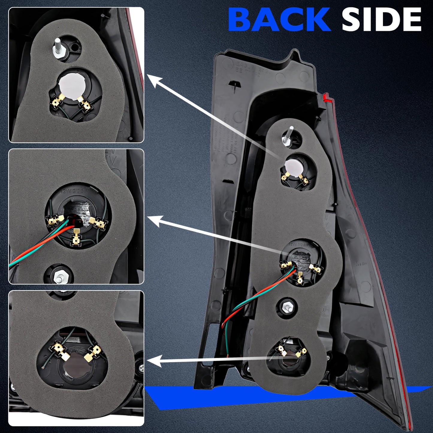 81561-35280 Rear Left Tail Light Assembly For 2005-2009 Toyota 4Runner Taillight