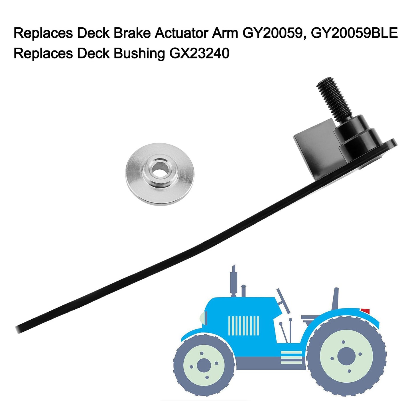 Deck Brake Actuator Arm & Bushing For John Deere 102 105 115 125 GY20059 GX23240