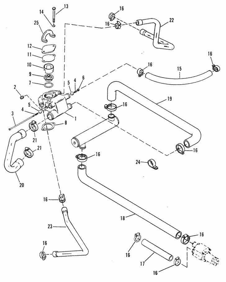 Thermostat Housing Sleeve for MerCruiser Marine Engines 23-806922