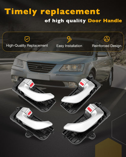 826513K000 Outside Interior Door Handle Set Fit 06-08 Hyundai Sonata Door Handle