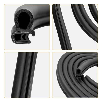 2X 13.5 Ft Door Rubber Weatherstrip Seal For 86-07 Peterbilt 359 370 377 379 380
