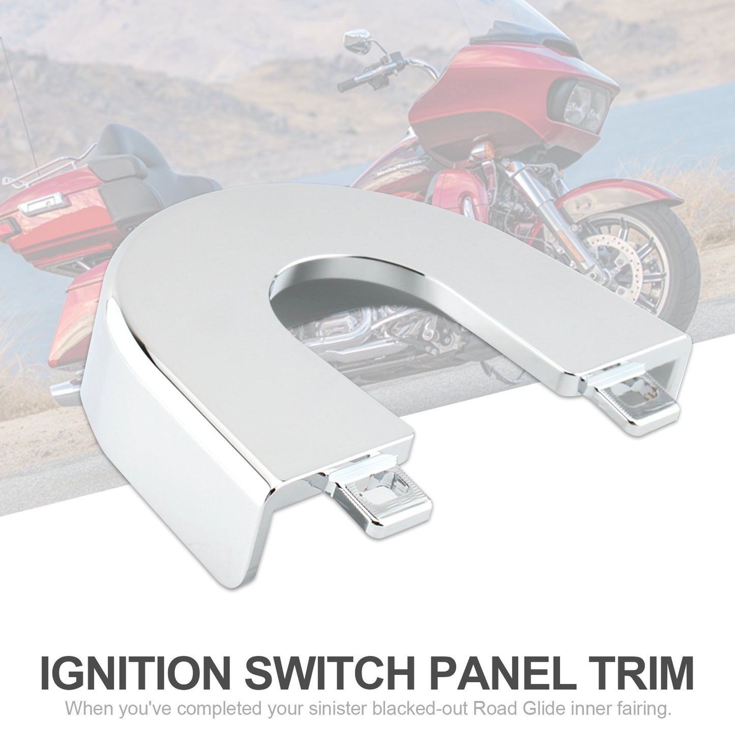 Aluminum Ignition Switch Panel Trim For Touring Road Glide Special 15-2022 CHR