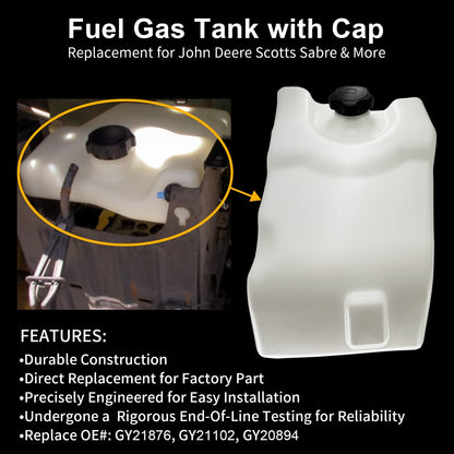Fuel Gas Tank Fits John Deere GY21102 GY21876 L100 L105 L107 LA100 LA110 LA105
