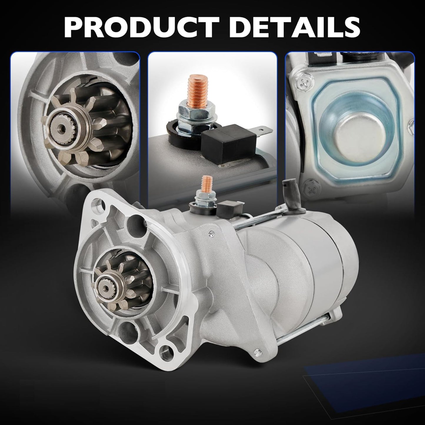 410-52302 Starter Motor 12V 1KW For Kubota Compact Tractor L2050 L225 L2350 L235