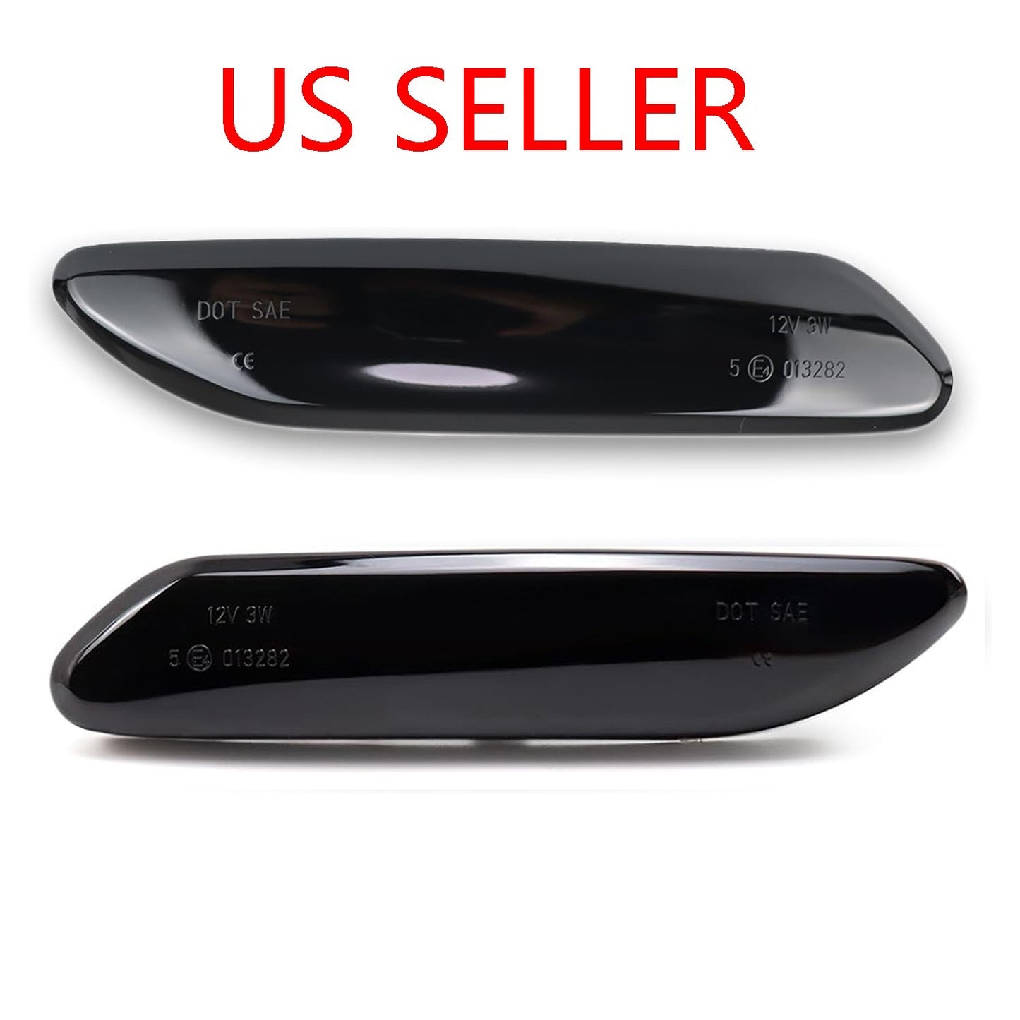 For Mini Cooper Countryman 2012-2017 R60 R61 Fender Side Marker Light Smoke Lens