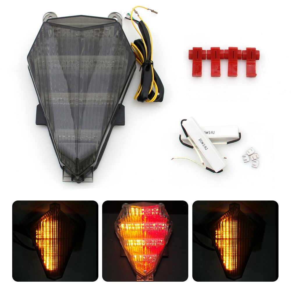 Integrated LED TailLight Turn Signals for Yamaha YZF 600 R6 2006-2016 Smoke