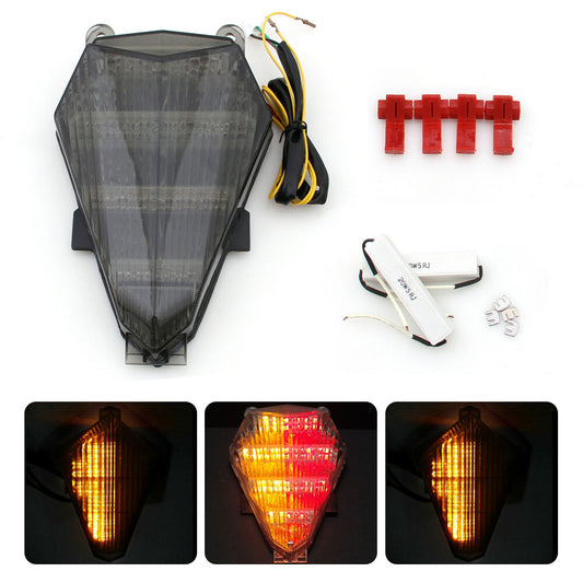 Integrated LED TailLight Turn Signals for Yamaha YZF 600 R6 2006-2016 Smoke
