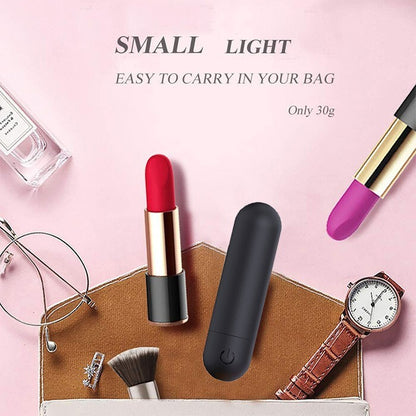 Mini Powerful Bullet Shape 10 Speed Vibrating Neck Body Massage Personal