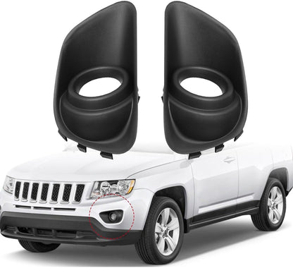 For 2011-2017 Jeep Compass 68109870AA 68109871AA Pair Fog Light Lamp Bezel Cover