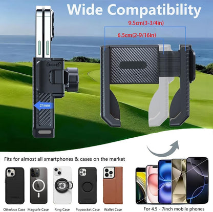 Magnetic Golf Cart Phone Holder 360?? Rotation Gym Tractor Bike Mount for iPhone