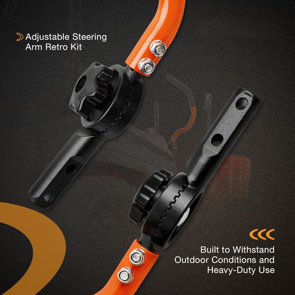 Adjustable Steering Arm & Foot Pedal & Assist Handle Kit For Bad Boy ZT MZ Mower