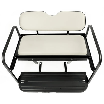 Solid Spare For Yamaha Drive G29 Golf Cart Flip Rear Back Seat 07-16 - Off White Cushions