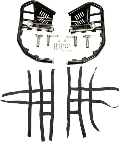 Solid Spare Nerf Bars W/ Nets Pro Peg Bars For Honda Sportrax 400 TRX 400EX 400X All Years
