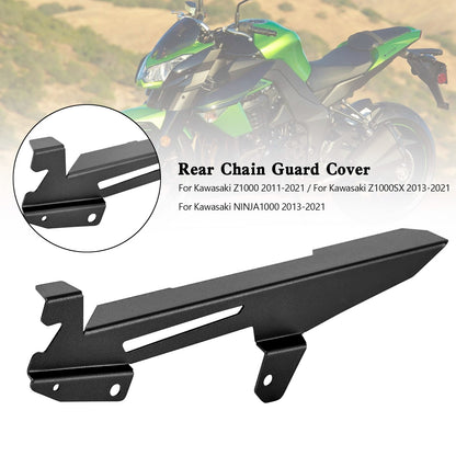 Black Sprocket Chain Guard Cover For Kawasaki Z1000SX NINJA 1000 Z1000 11~21
