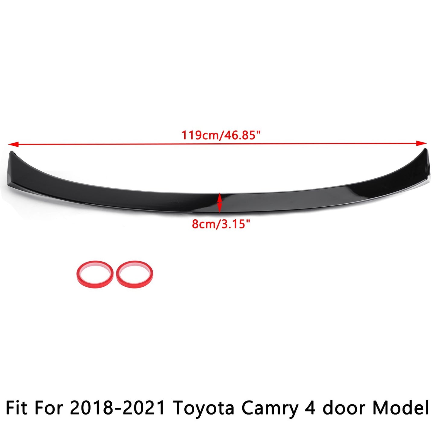 Glossy Black Rear Spoiler Wings Fit Toyota Camry LE SE XSE XLE 2018-2024 2023