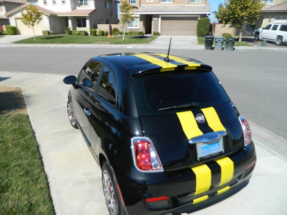 6" DUAL VINYL RALLY STRIPES RACING STRIPE + BONUS INSTALL KIT For FIAT 500