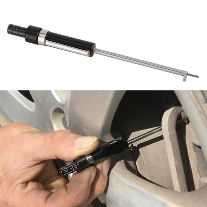 Brake Pad Thickness Gauge Measure Tool w/ Scale car Detection Pen Base Plate 6mm