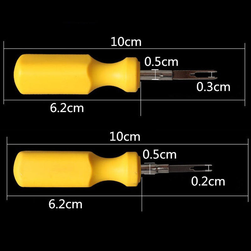 2 PCs 2+3mm Car Terminal Removal Tool Kit Wiring Connector Pin Release Puller