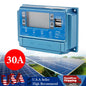 30A MPPT Bluetooth APP Solar Charge Controller Charger Fits 12V-60V Battery Blue