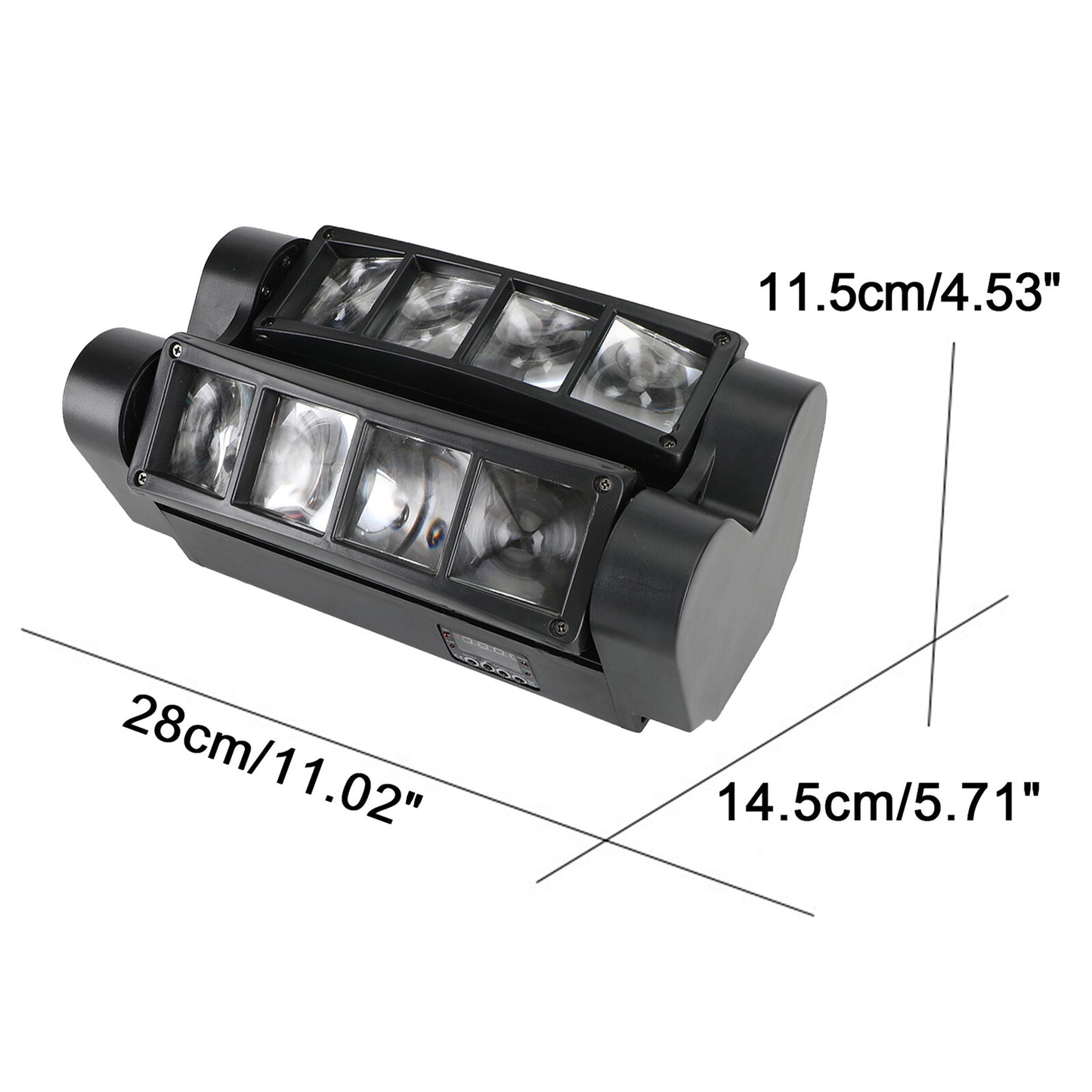 2x 80W 8LED RGBW Spider Moving Head Stage Lighting Beam DMX Party DJ Lighting US