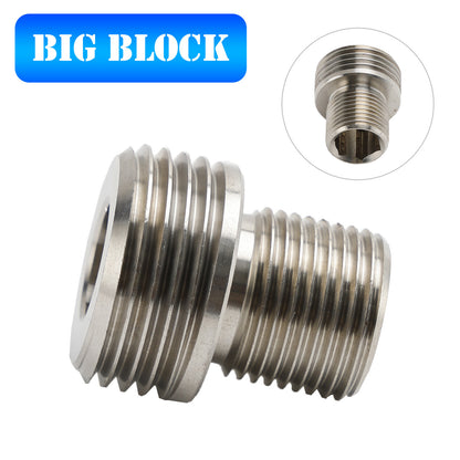 Big Block Oil Filter Insert Adapter BBF 429 460 385 series 400M for Ford