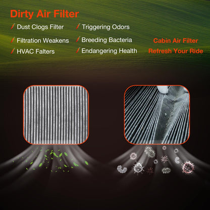 17801-F4010 Engine Cabin Air Filter For 2022-2025 Toyota Tundra Sequoia 3.4L V6