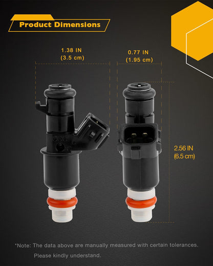 6x 16450-RCA-A01 Fuel Injectors For 2003-13 Honda Accord Odyssey Acura 3.0L 3.2L